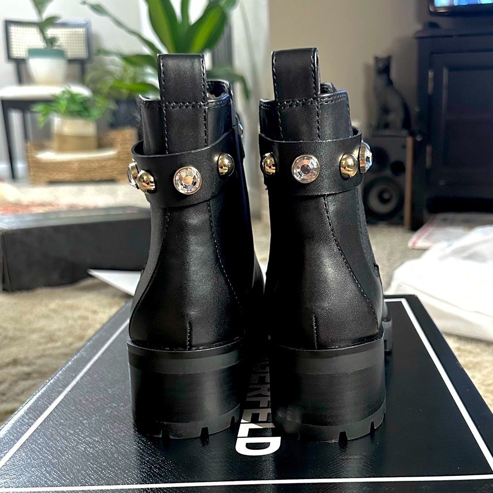 Karl Lagerfeld Paris Studded Boots - Picture 4 of 9